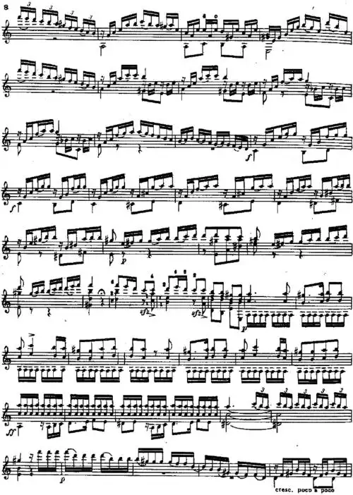 3);阿瓜多(dionisio aguado);古典吉他谱