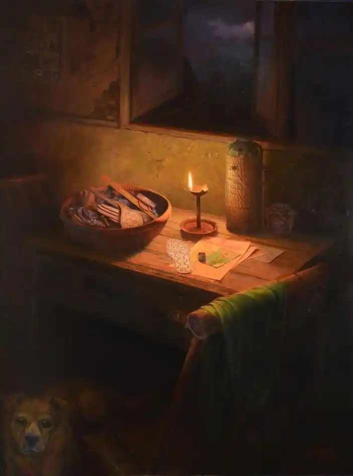 「视频 图集」深圳大芬油画村画家裘俊斌:用画笔捕捉平凡生活里的点滴