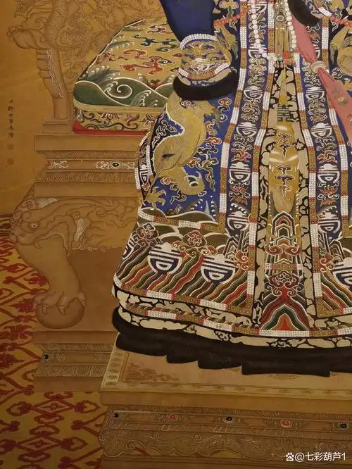 郎世宁恭绘大六尺绢本《孝贤纯皇后像》.郎世宁(1688.7.19-1766.7.