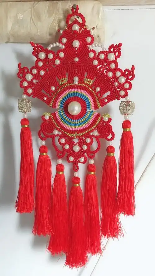 中国结论坛 凤冠花嫁 凤冠花嫁有什么寓意,手工编织刀马旦教程,牧歌的