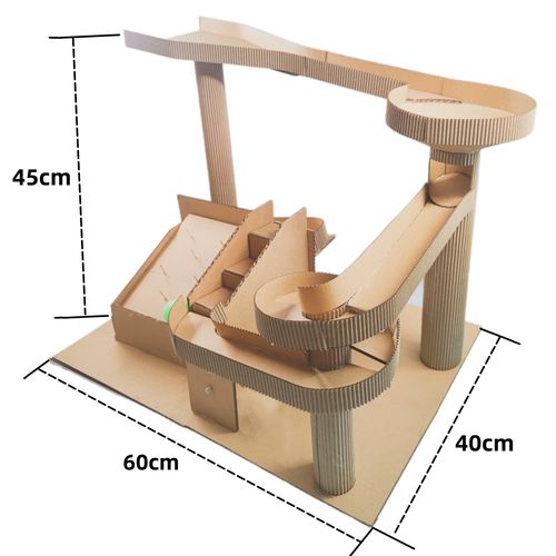 新款自制乒乓球过山车轨道diy手工材料大号幼儿手工创意粘贴类