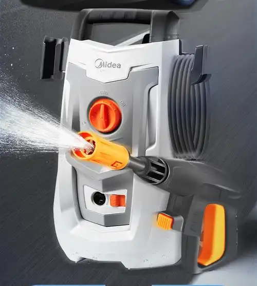 美的(midea)洗车机高压洗车水枪家用高压清洗机洗车泵大功率电动刷车