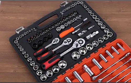 修车工具120件套汽修组套 机修工具组套 套筒扳手手动组合工具