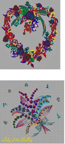 转贴精美电脑绣花花样