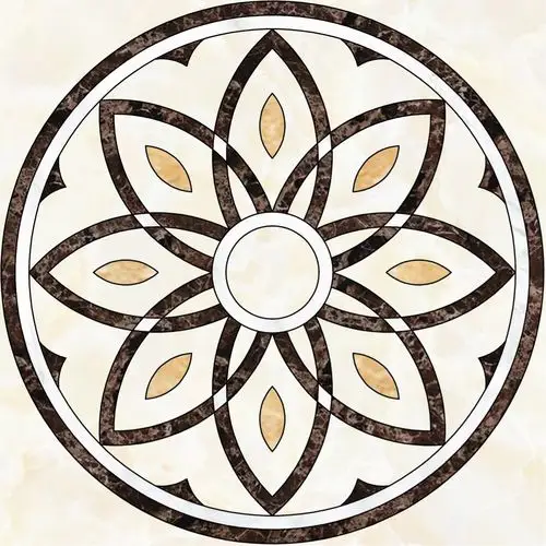 可量身定制的高温烧地拼花～卓源背景墙