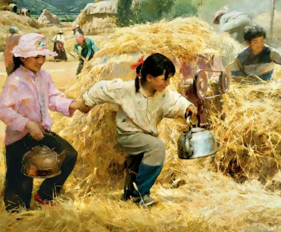 张文新老师的油画作品~回不去的农村 - 抖音