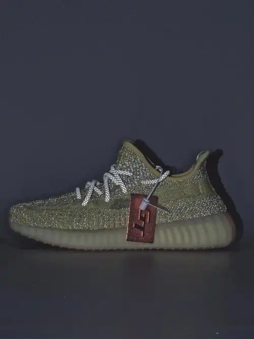 椰子gt版-yeezy boost 350 v2 丁黄满天星fv3255 gt纯原细节图解