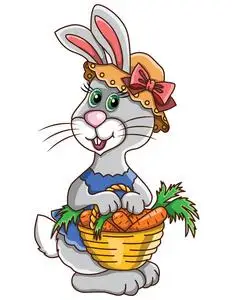 卡通兔妈妈图片