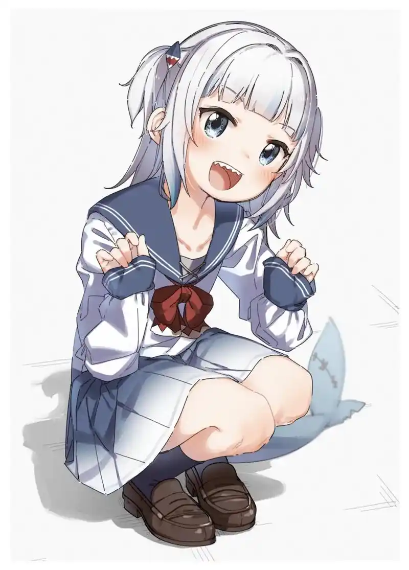 gawr gura·壁纸.虚拟主播小鲨娘00#二次元壁纸 # - 抖音