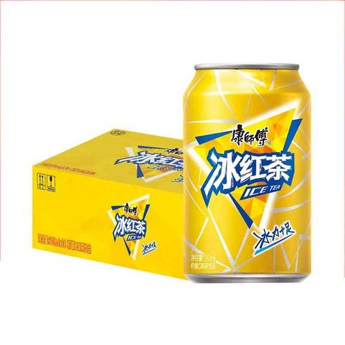 康师傅饮料冰红茶310ml*24听罐装整箱装柠檬红茶冰红茶饮料易拉罐饮品