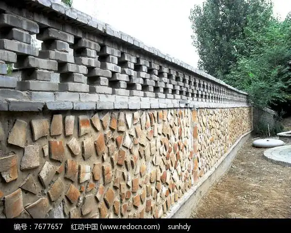 创意的老式围墙图片