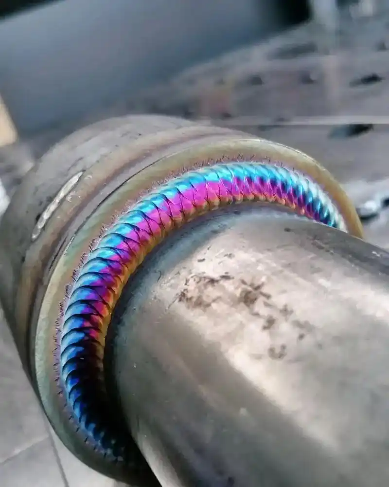 最后一张龙鳞纹,优秀鱼鳞纹焊缝鉴赏#氩弧焊 #电焊工的日常  - 抖音