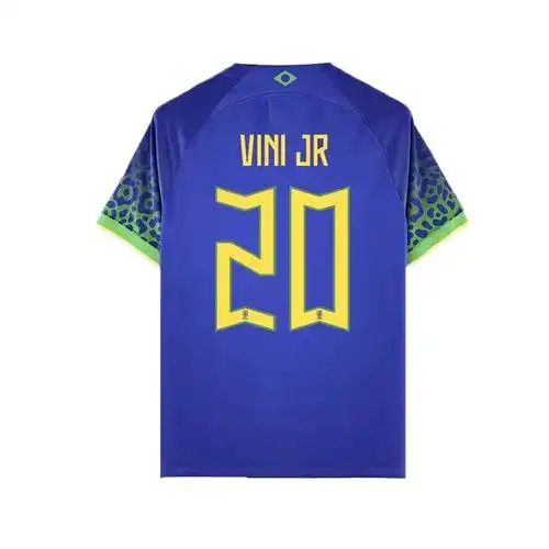 2022世界杯巴西球衣客场10号马尔足球男女大人足球服