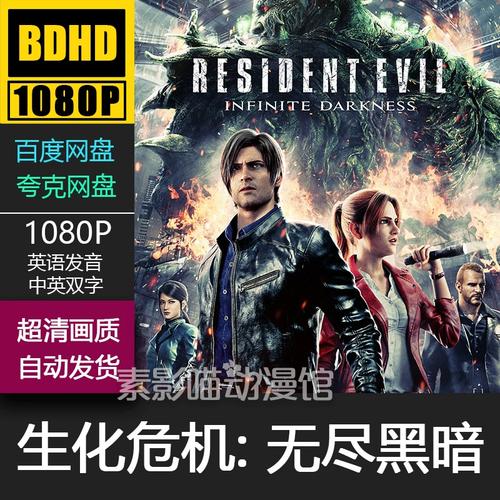生化危机无尽黑暗 日本动漫菲宣传画 1080p动画片霏装饰画