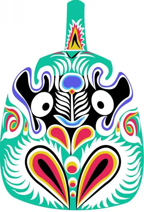 马勺创意脸谱图片