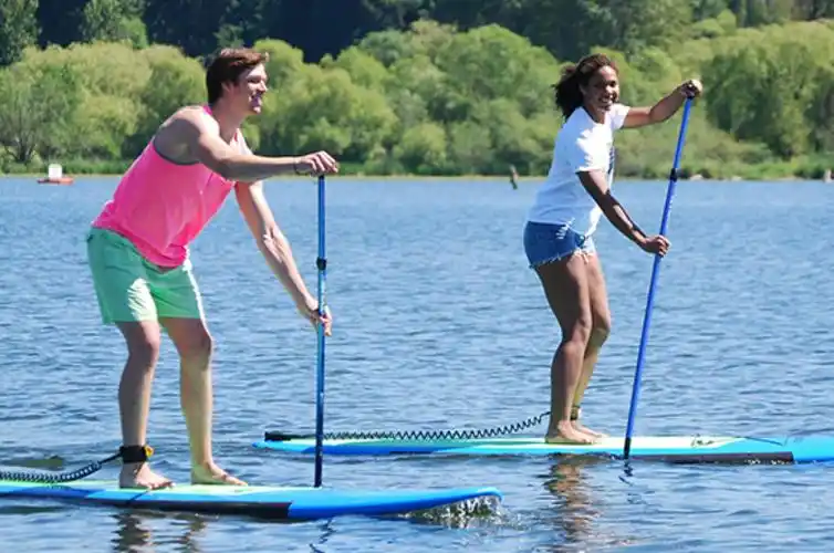 try ocean paddling in sheltered coves and bays or glide on