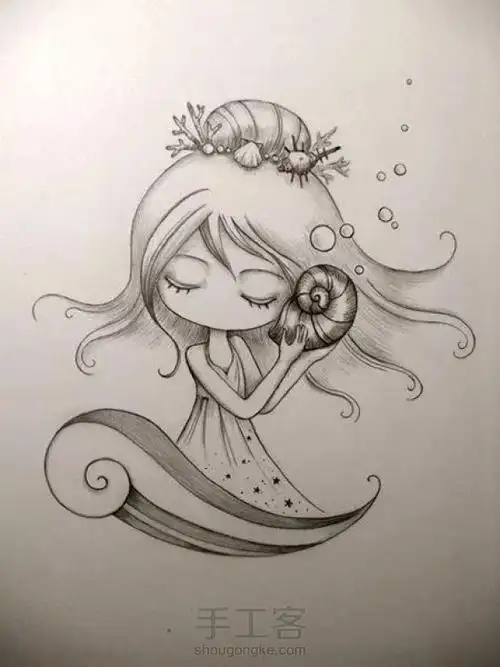 风姑娘来啦简笔画