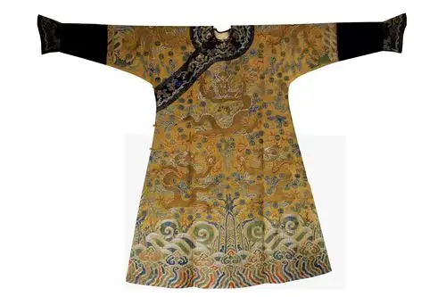 清代妆花龙袍一件