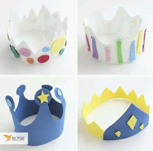 儿童手工纸做头饰图片