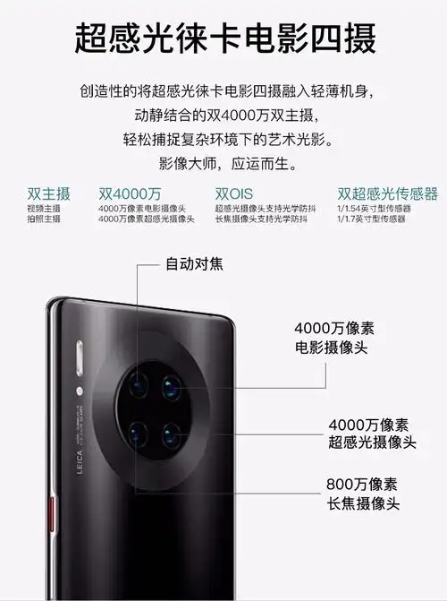 华为mate30epro全网通5g手机翡冷翠8128g12期白条免息