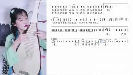 琵琶歌弹《赤伶》动态简谱欣赏-柳青瑶演奏