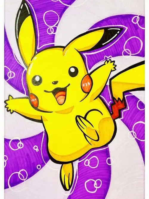 pikapi～#手绘  #皮卡丘  #马克笔手绘