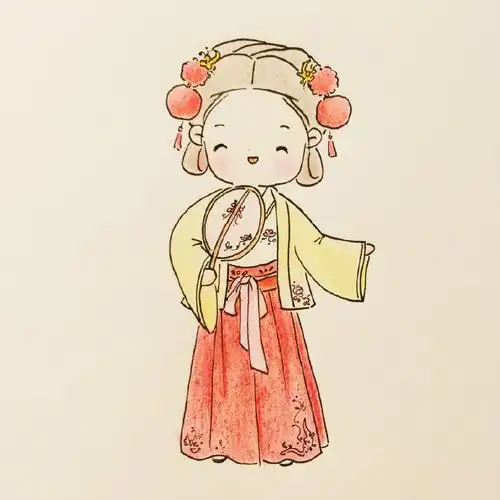 给公主画上漂亮古风仙子卡通物,简单又漂亮十二星座少女简笔画古风,12