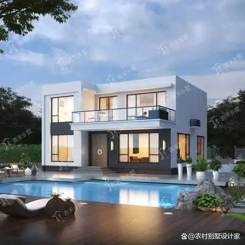 3款二层砖混现代风格别墅推荐,简约大气,均带大露台,布局实用