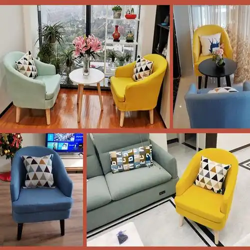 法耐fanai单人沙发椅卧室小户型懒人沙发现代简约客厅经济型单人沙发