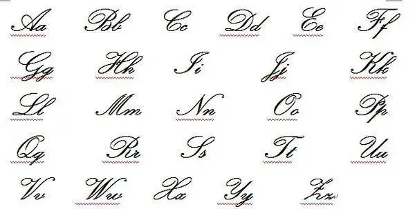 谁有花体英文?能复制的