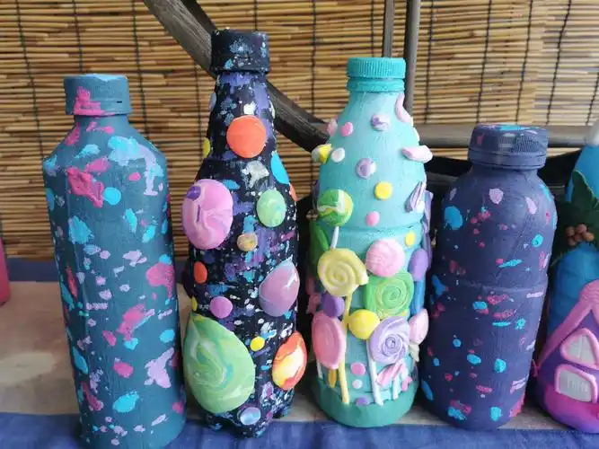 创作灵感 超轻粘土瓶子装饰,为了社团刹费苦心#超轻粘土手工 - 抖音