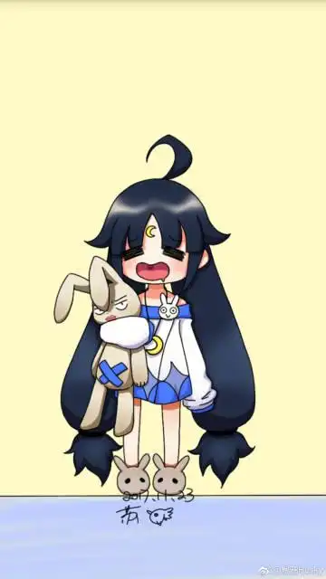 非人学园同人#@非人学园昨天画的小嫦娥她超可爱!