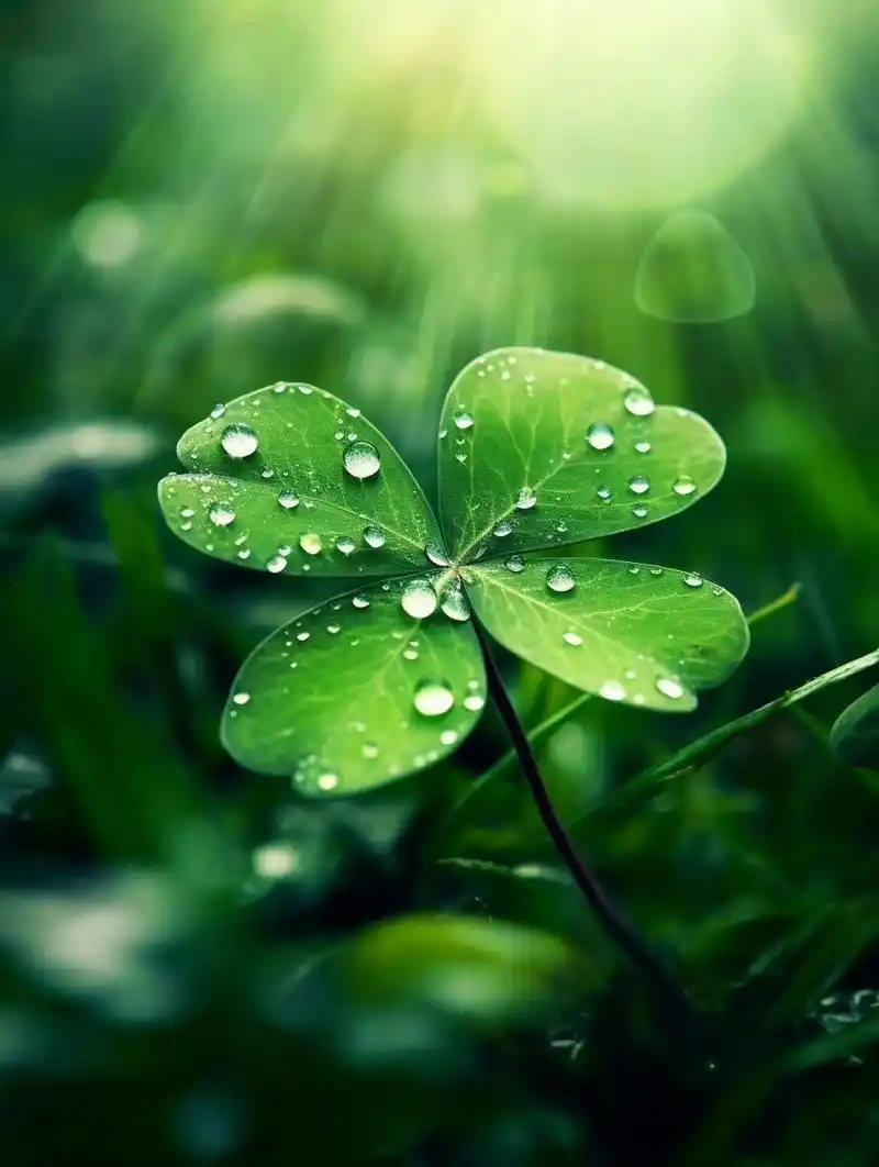 我们都要像这四叶草,最初只拥有三片叶子,  但总能在最终,找到我们的