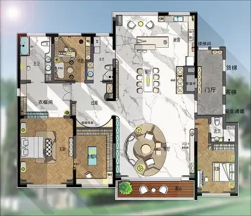 壹湖国际 现代极简 320㎡