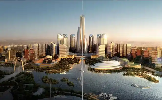 滨湖片区城市景观 沿江效果图3