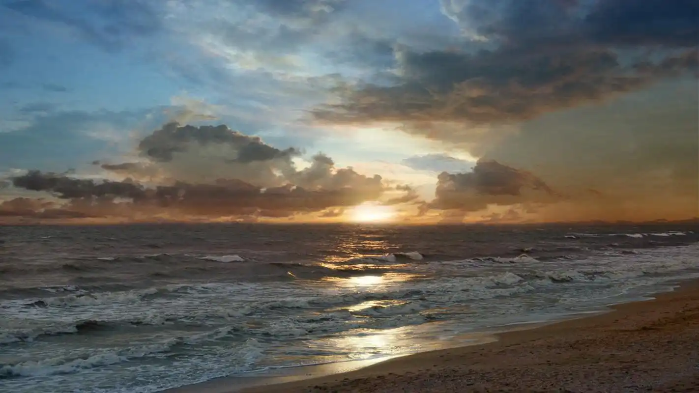 唯美晨光摄影高清电脑桌面壁纸高清大图预览1600x900_风景壁纸下载_美