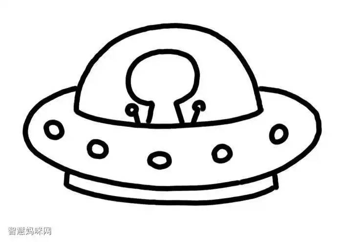 外星飞碟怎么画