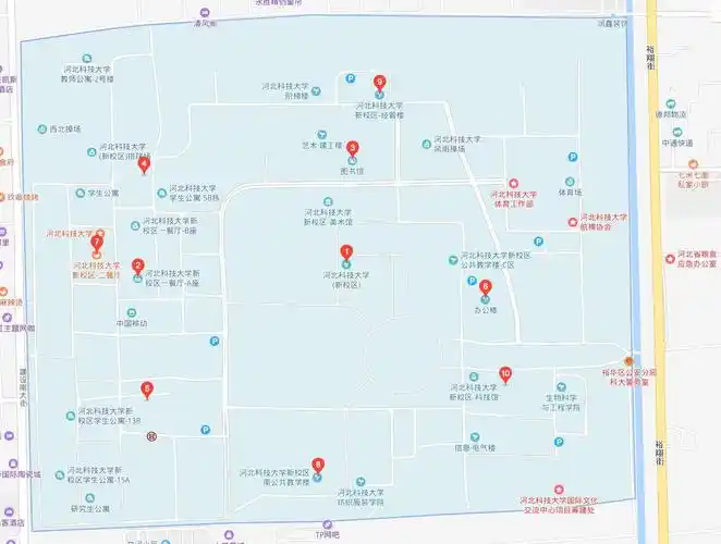 河北省河北科技大学校园地图
