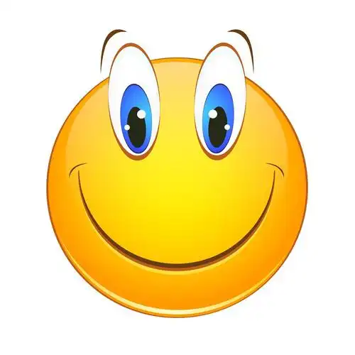 性格开朗的笑脸,在白色背景上的笑脸