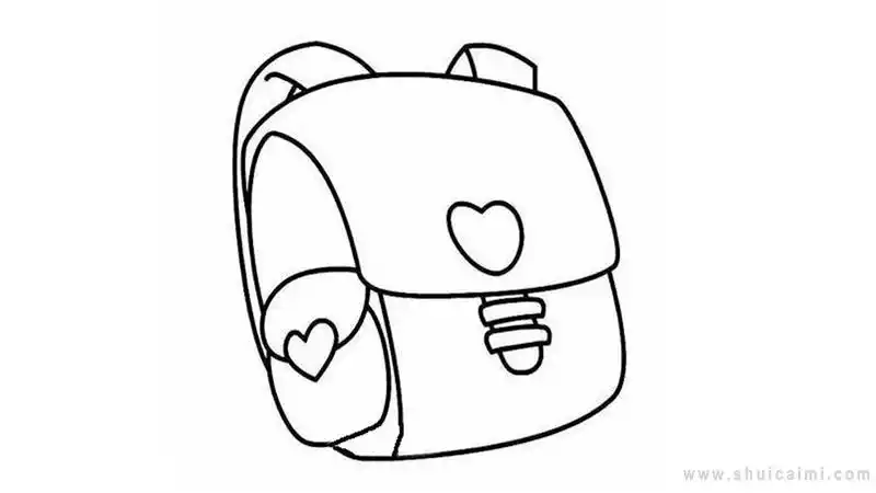 书包简笔画怎么画书包简笔画图片大全