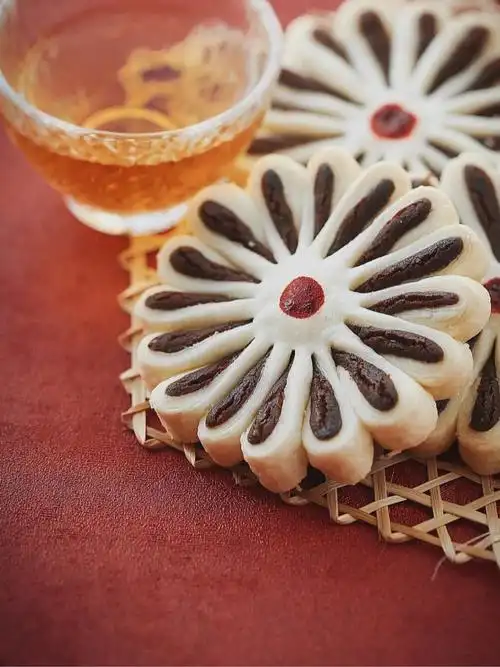 烘焙日记枣花酥中秋宫廷国潮小点心