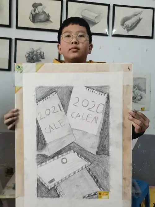 素描班—台历,石膏头像(雷锋),静物组合