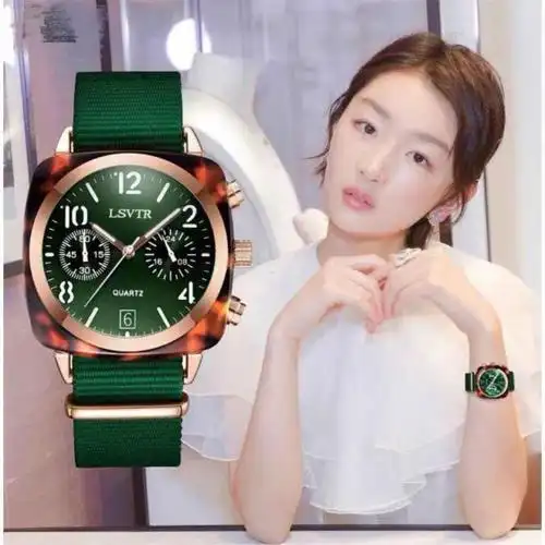 2020新款周冬雨同款手表女网红情侣时尚潮流防水大表盘石英表女表