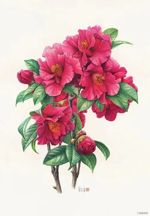 欣赏| 曾孝濂工笔植物花鸟18图 最会画画的科学家