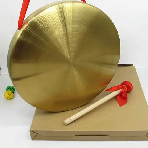 防汛应急锣40cm防汛锣抄锣40公分大铜锣灾害预警锣三句半道具