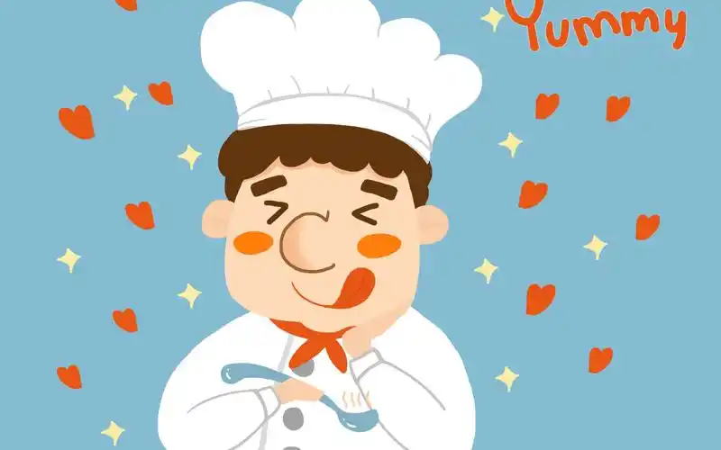 【虾酱的绘画练习室】02【ps卡通插画】之"想要做出幸福味道的厨师