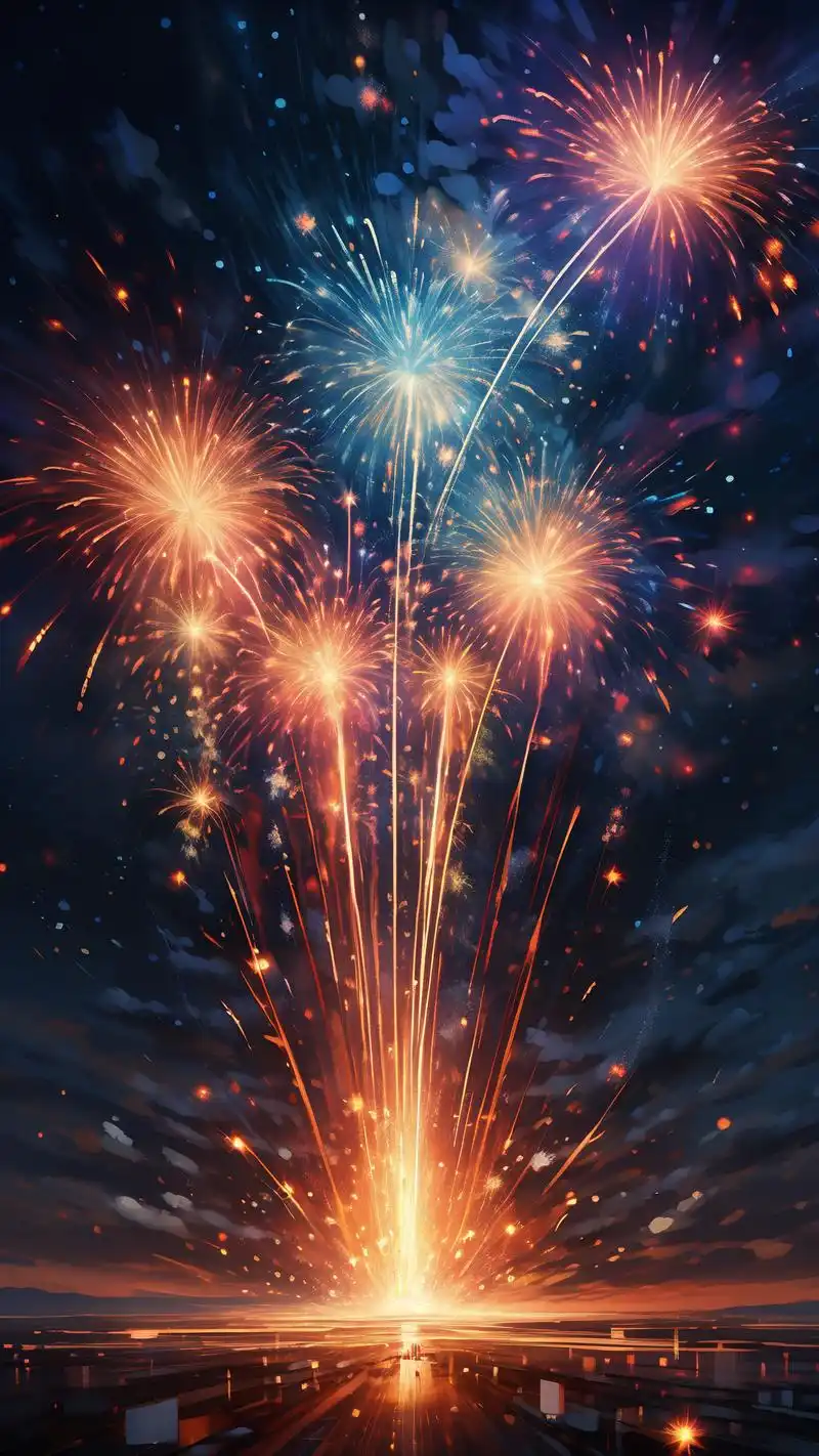 来看这场十五吉祥祝福的烟花壁纸盛宴吧!