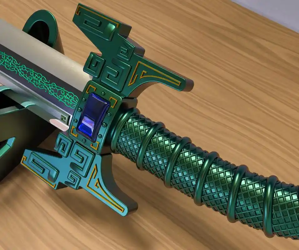 秦时明月 #天行九歌 #卫庄 #鲨齿 庄叔的鲨齿剑建模渲染 - 抖音