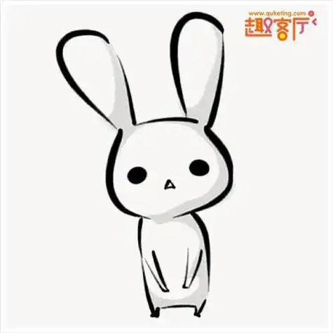 侧面简笔画兔子头像