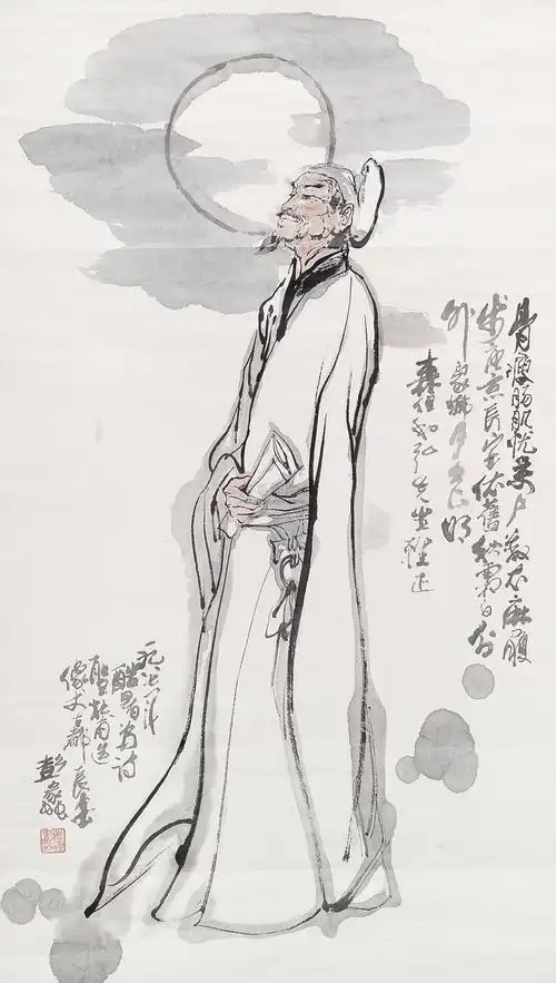 2007 杜甫像 立轴 设色纸本